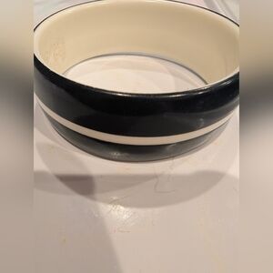 Plastic Bangle Black and White Bracelet